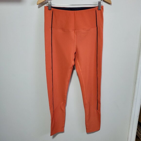 ZYIA Ribbed Premium 7/8 Leggings Hi-Rise Stretch Burnt Orange Women's 14-16, XL - Picture 3 of 14
